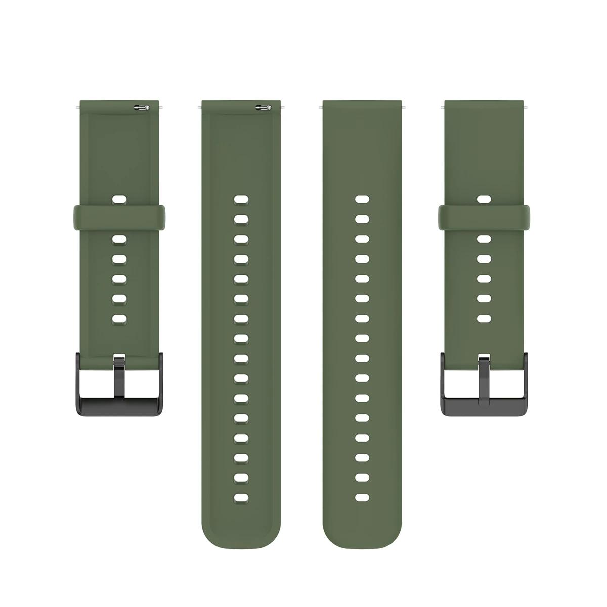 

Classic 1pc 22mm Men Women Watch Band for HUAWEI Watch4 Watch4pro Stainless Steel Buckle Silicone Smartwatch Accessories Wristbands 22mm