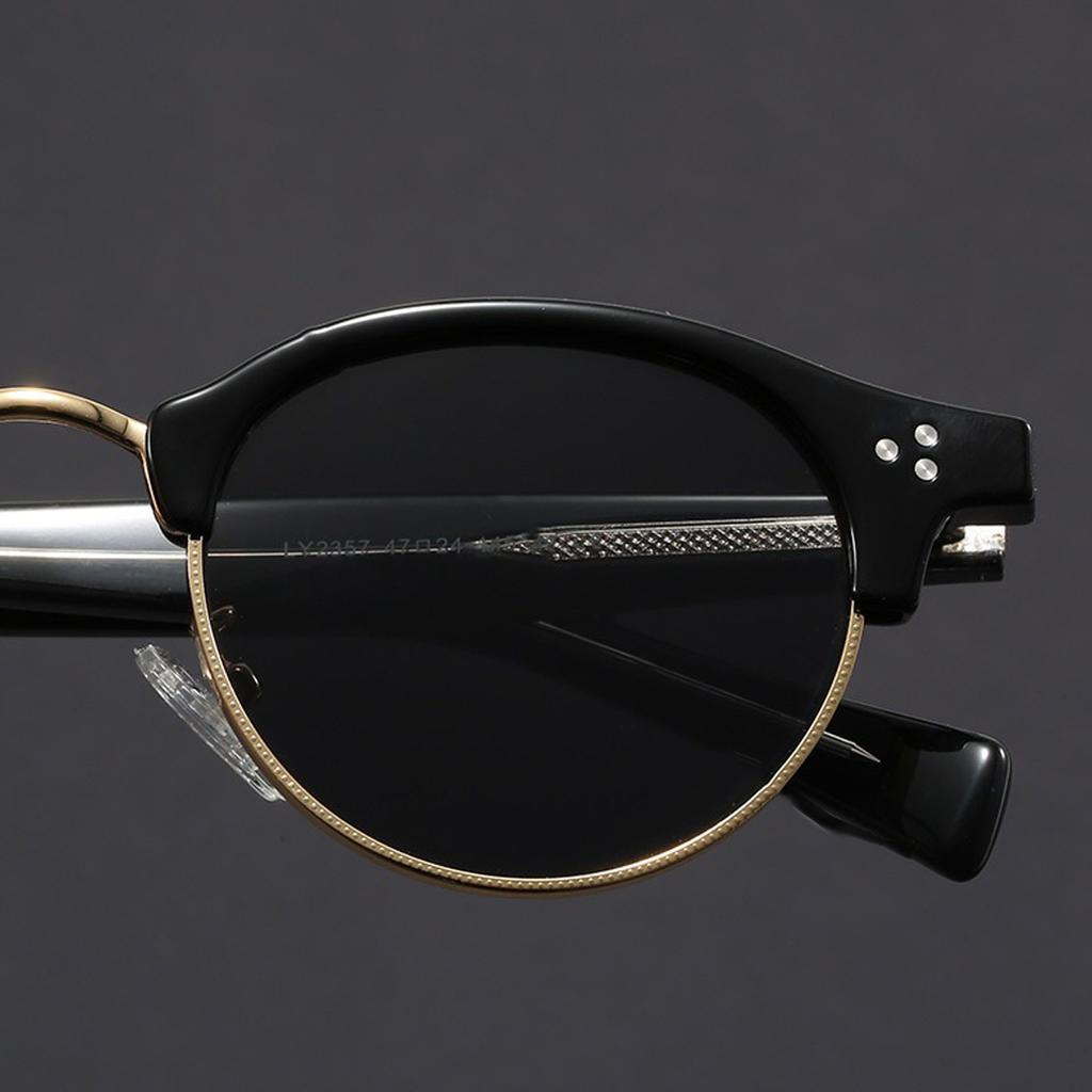 Retro shades fashion glasses for Men Women Brand Design Semi Rimless Classic Eye shades trendy accessory