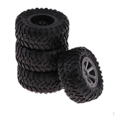 4x DIY Mounted Tire /16 WPL B 1 / C 14 RC Climbing Car