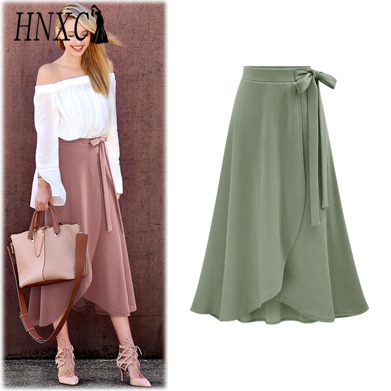 

HNXC Женская Модная Повседневная Летняя Весенняя Юбка XXXXXXL армия зеленый