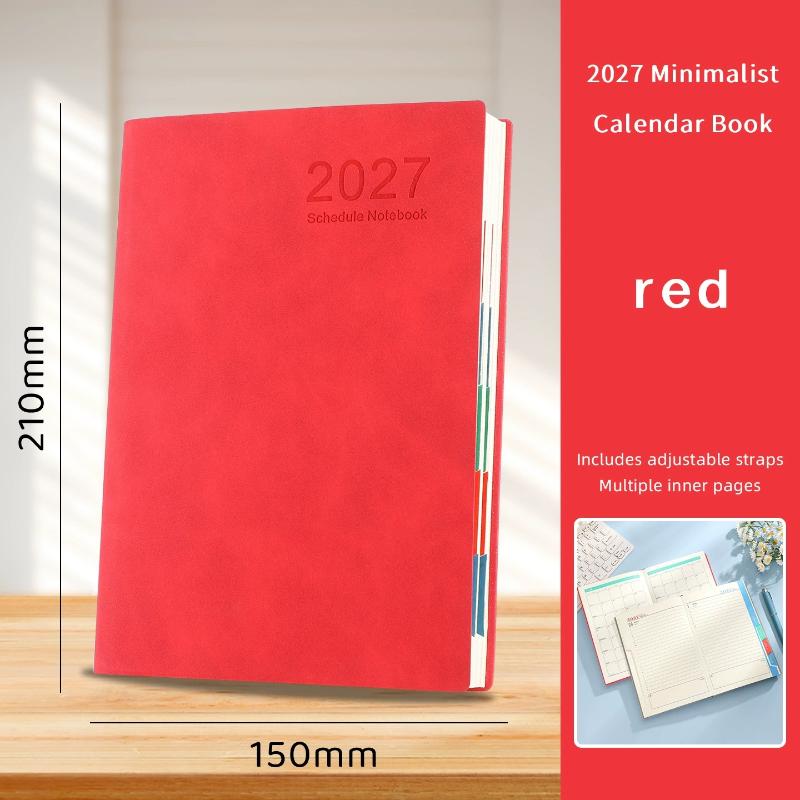 Portable 2027 Planner 365 Days Agenda Book Efficiency Schedule Notebook For School Office Work