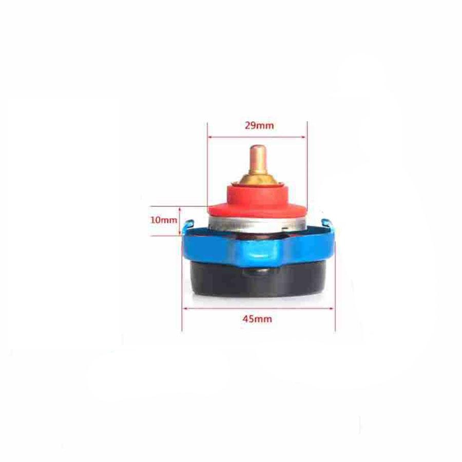 

New Car Accessory 1.1Bar Thermostatic Radiator Cap Cover + Water Temp Gauge Bolt-on