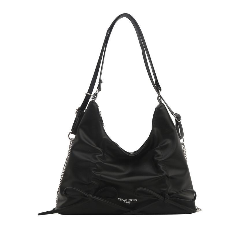 Modische Schmetterlingsschleife Große Kapazität Schultertasche 2024 Frühling Neuer Koreanischer Stil Street Trend Pu-Tragetasche