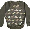 Bibetta Waterproof Apron with Ultra Raglan Dinosaur Roll-Up Sleeves, Bib, Sleeves,