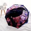 Stained Glass Raven Wall Art Decor - Circular Gothic Bird Painting for Home, Office, or Dorm Room Decoration (12 Diameter) Umbrella, Hallo