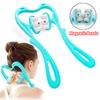 Deep Tissue Neck Massager 360 Roller For Neck Shoulder Waist Leg Foot Pain Relief Handheld Relaxer Tool