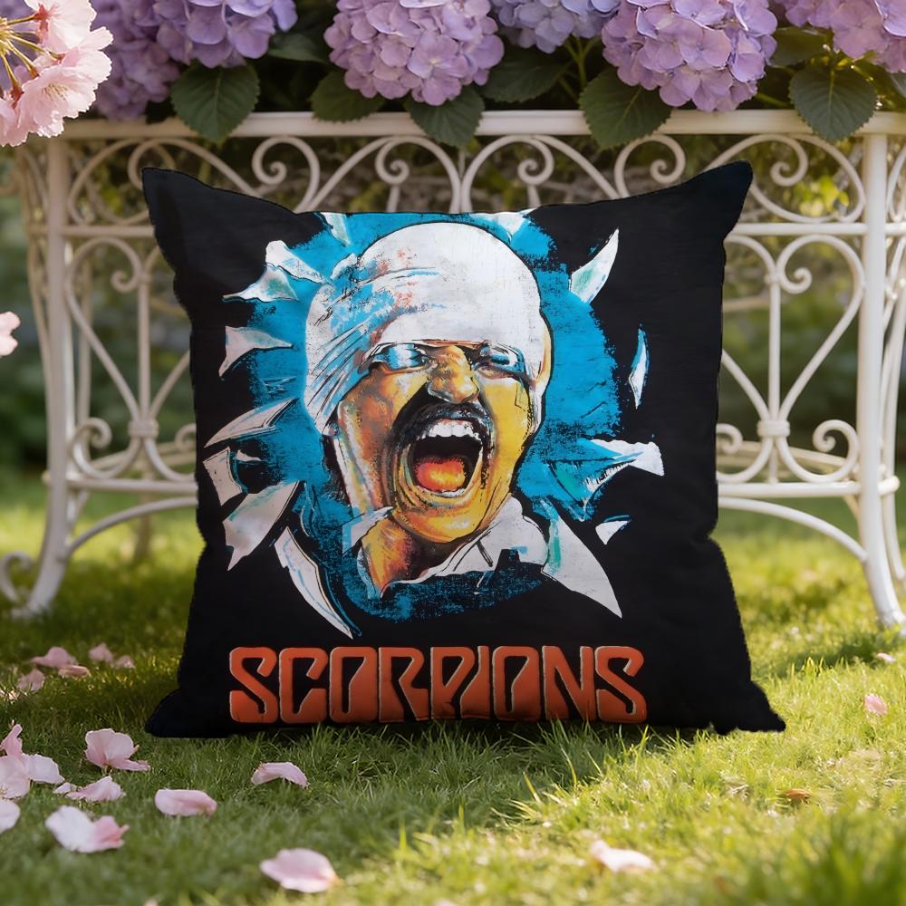 S-ScorpionsS Band Cushion Cover Home & Car Dual-Scene Pillow Cover: Reversible for Premium Comfort