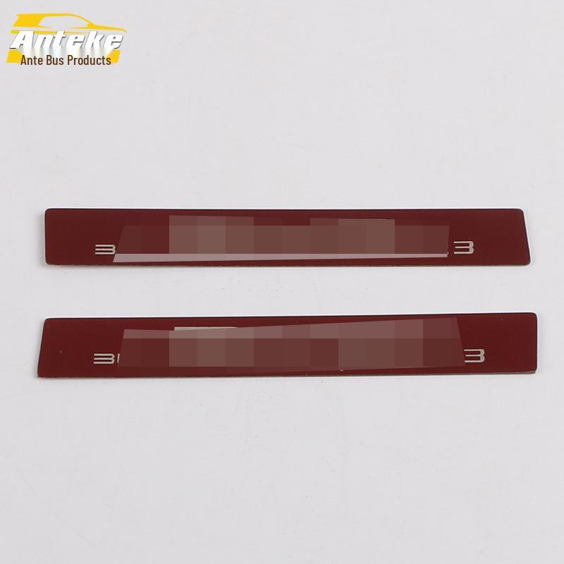 Ankai Stainless Steel E3 Rear Guard Plate and Trunk Protection Sequin Sticker
