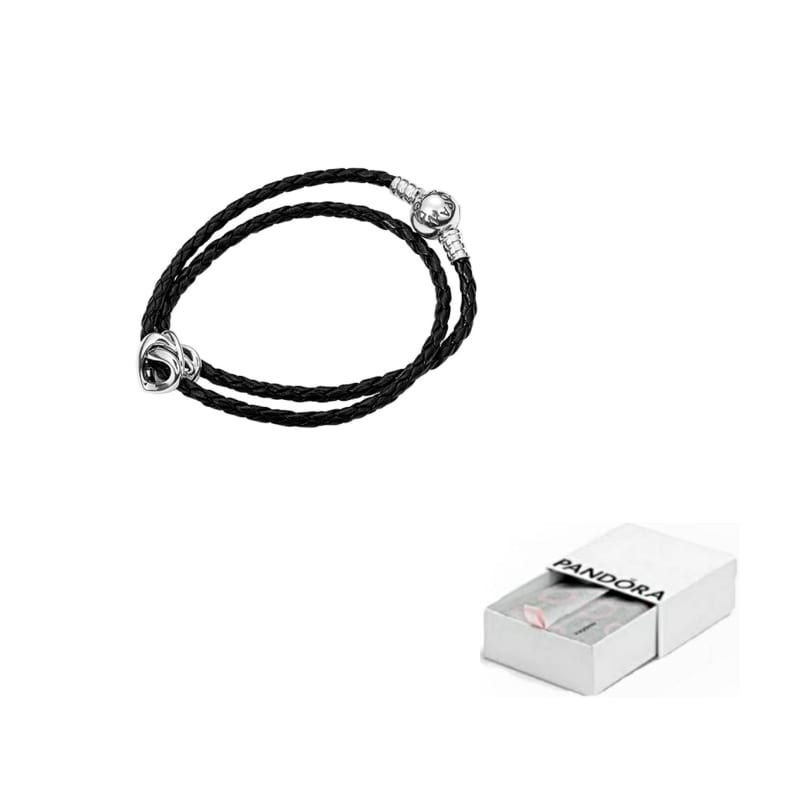 Pandora 925 Sterling Silver Bracelets Women's Black ZT-0665