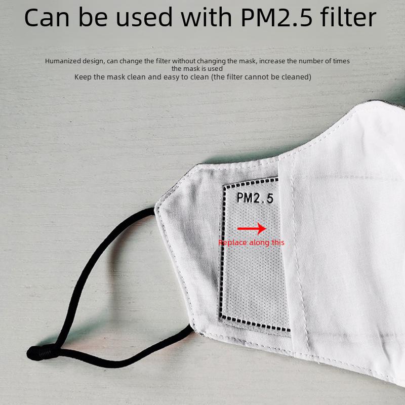 3D Three-Layer Cotton Mask: Eye-Corner Protection & Warmth for Autumn/Winter