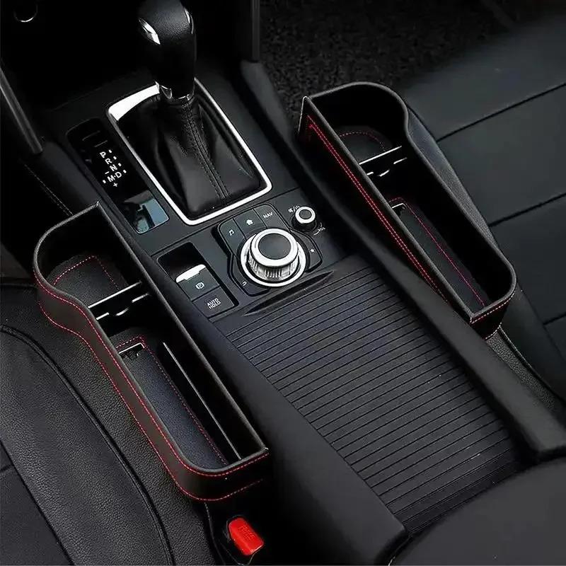 Universal Car Seat Crevice Organizer Storage Box Gap Pocket for Card Phone Key Holder