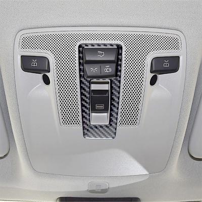 Kryt na panel světla na čtení z uhlíkových vláken, ozdobné lišty, dekorativní nálepka pro Benz A CLA GLA, interiér vozu