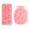 Fruit Shaped Ice Molds Tray Set, Pineapple Silicone Molds for Cocktails Ice, Jelly, Chocolate and Party Dessert Prep