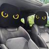 Lustige Auto-Kopfstützenbezüge, Gruseliges Muster Sitz-Kopfstützen-Schutz, Universell Atmungsaktiv Dehnbar Auto-Innenraumzubehör