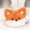 Plush Foxes Shoulder Bag Soft Crossbody Bag Girls Cartoon Backpack Lovely Animal School Bag Coin Purse for Winter