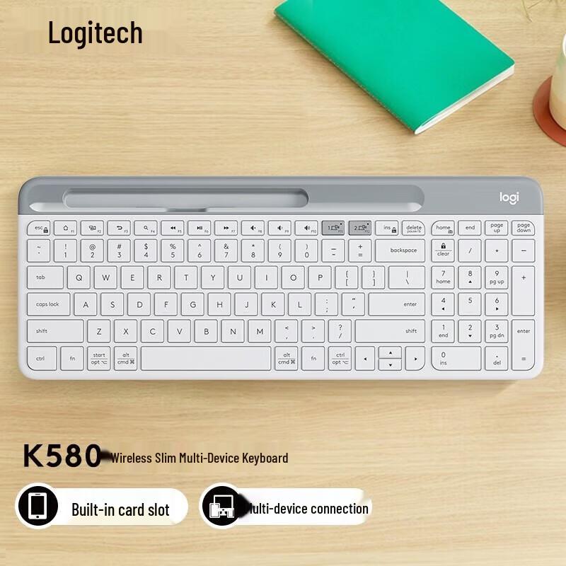 

Logitech K580 Wireless Bluetooth Slim Silent Keyboard