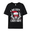 Merry Christmas Hairdresser Messy Bun Skull Christmas Xmas Tshirt Fashionable 100 Cottonunisexs Tops Shirts Top Tshirts