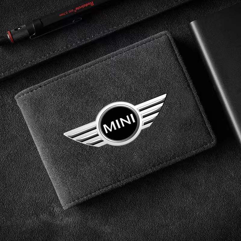 1Pcs Portable Car Driver License Holder PU Leather Card Bag For MINI Cooper One S Clubman R50 R53 R56 R60 F55 F56 R57 R58 R59