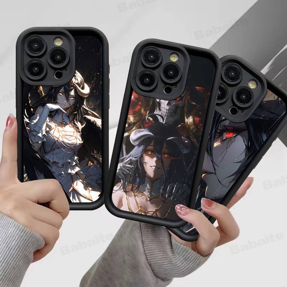 Cartoon Anime A-AlbedoS Phone Case For IPhone 17 16 15 14 13 12 11 Pro Max Plus Silicone Shockproof Case