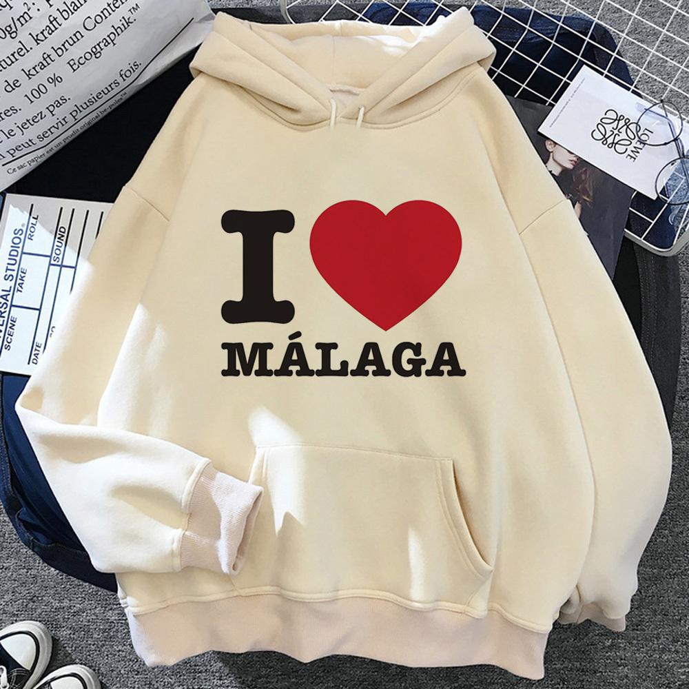 Malaga Hoodies Women Aesthetic Anime Winter  Tracksuit Hooded Shirt Women Vintage Sweater