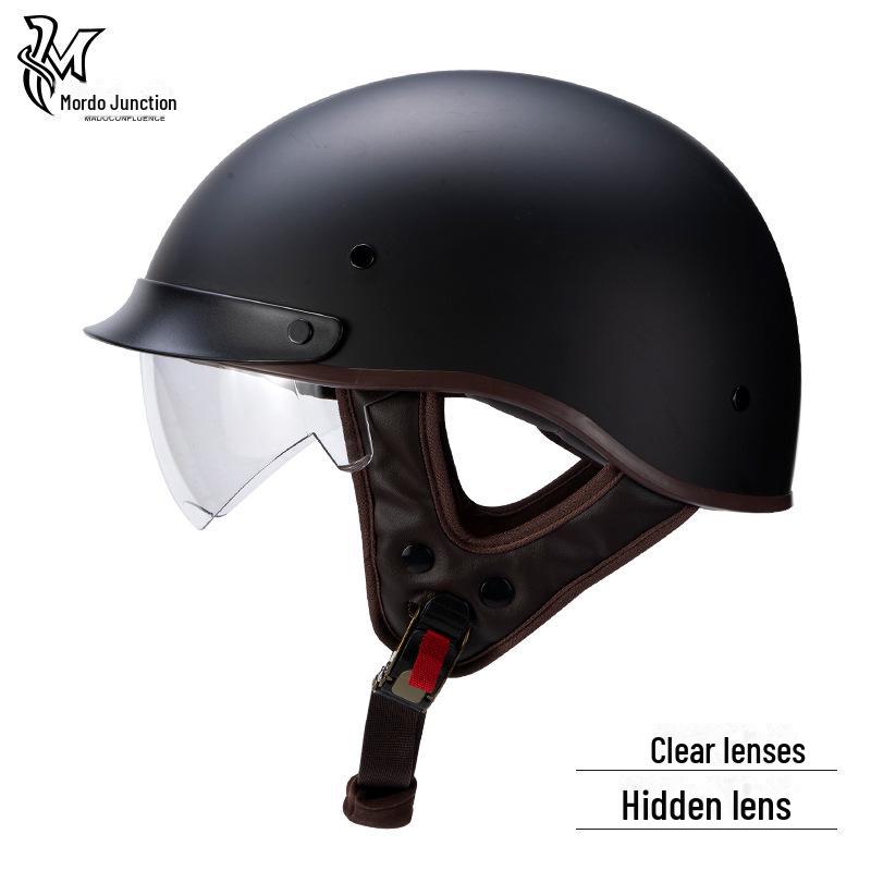 

Сертифицированный 3C ретро-мотоциклетный шлем, всесезонный, универсальный, подходит для мужчин и женщин - летний полушлем L