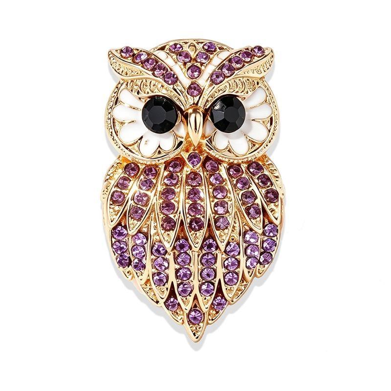 Unique Personality Owl Brooch Pin Retro Cute Jewelry Birthday Party Festival Gift For Men And Women