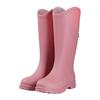 Jundeng fashion rain shoes four-leaf clover British tall women's rain boots outdoor non-slip women's water boots travel wading rubber shoes women