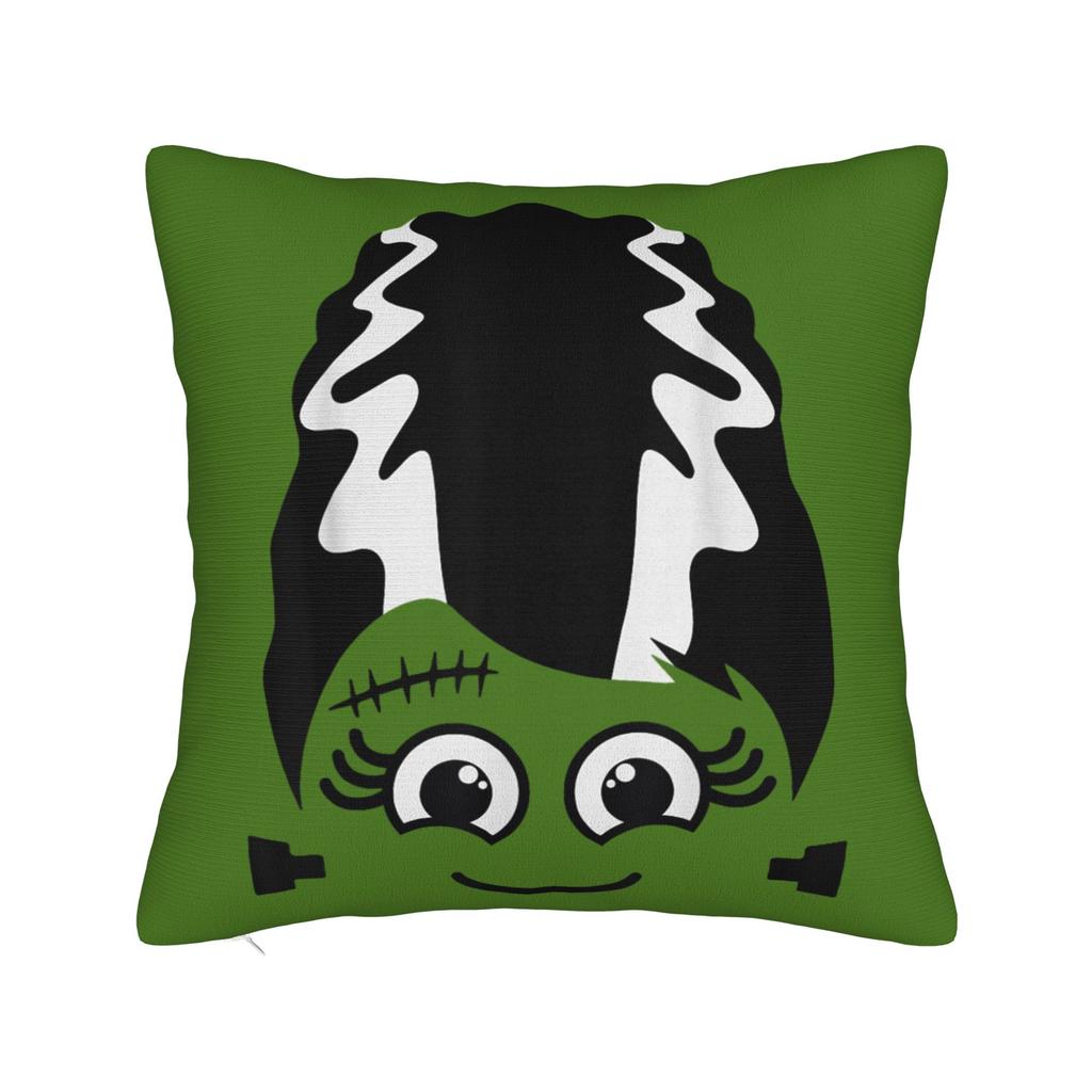 Frankenstein Monster Bubble Gum Funny Halloween Pillow Cover  Soft Cushion Cover Funny Pillow Case For Sofa Home Decoration