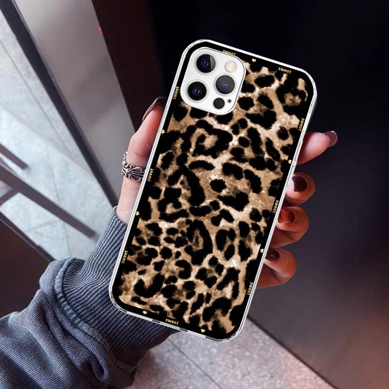 Animal Leopard Print Phone Case For iPhone 17 Air 16 15 Pro Max 14 Plus 13 Mini 12 11 Cover 7 8 SE Silicone Shell Print Fundas 1