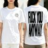AFRAID TEE DAS VIERTEL Band NBHD T-Shirt Lässiges Design Grafikdruck Merch Shirts Kurzarm Baumwolle Damen T-Shirts Weich