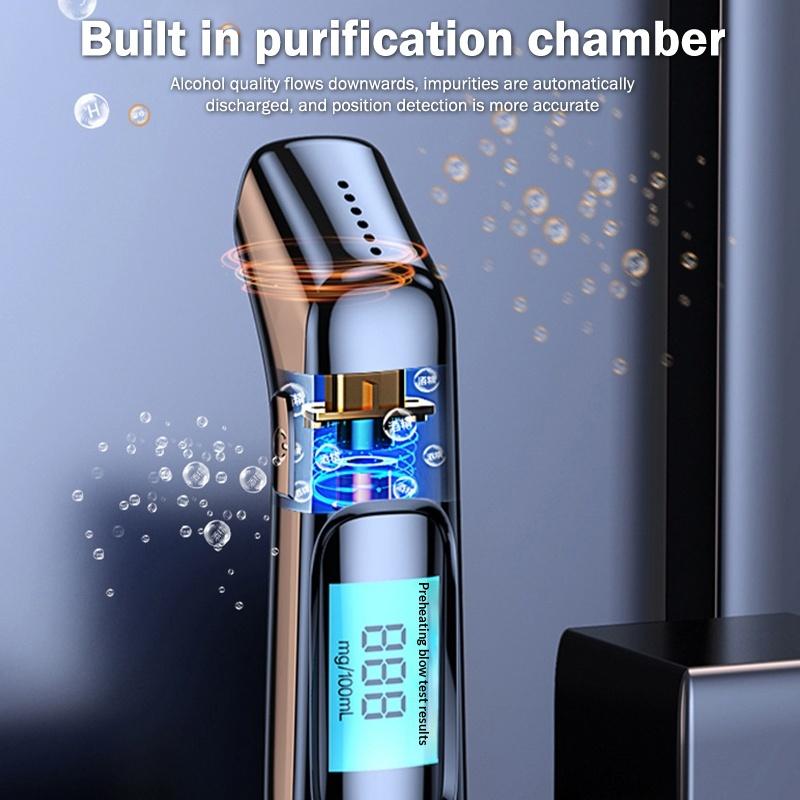 Portable Breathalyzer Professional Breath Alcohol Tester Lcd Display Detector For Drunk Driving Car Electronics Alcohol Test