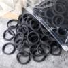 25 Colors 50/100PCS Elastic Black Hair Bands Ties 4cm Solid Color Headband for Women Girls Hair Accessories Gift Ponytail Holder