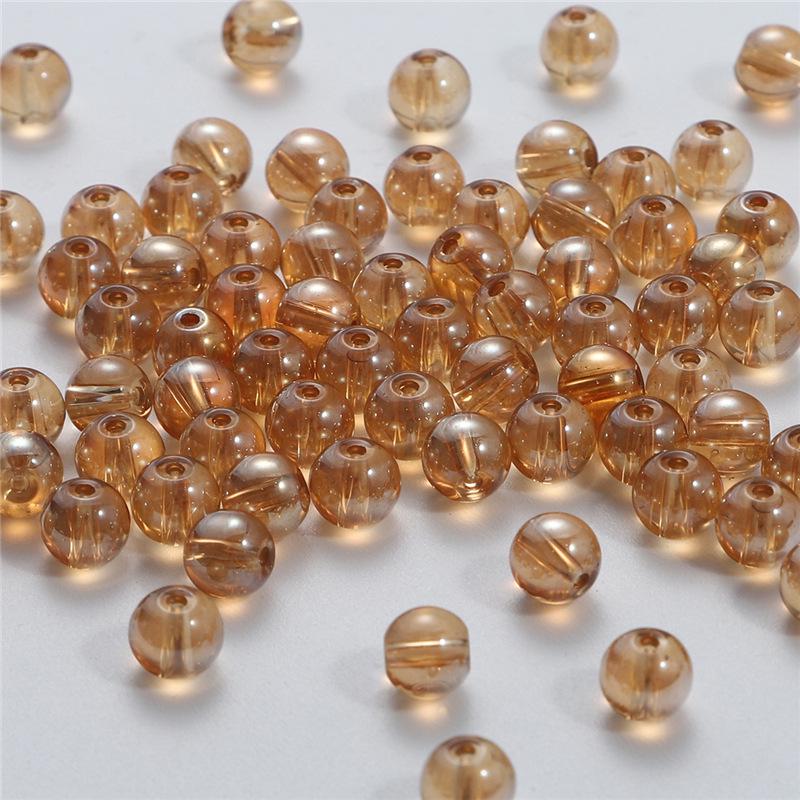 Mattierte Perforierte Glasperlen für DIY Antike Stil Haarnadel-Accessoires