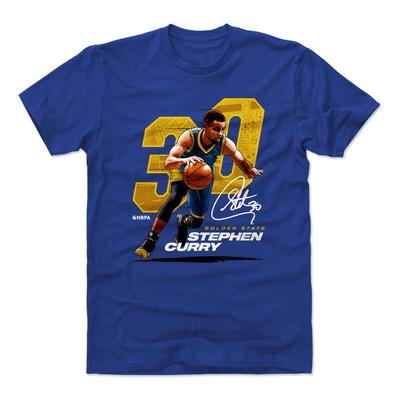 500 Level Stephen Curry Drive Illustration T-Shirt (US Small, Blue)