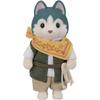 EPOCH Sylvanian Families Husky Brother Doll C-72 ST Mark Certified Toy for Dollhouse Ages 3 and Up