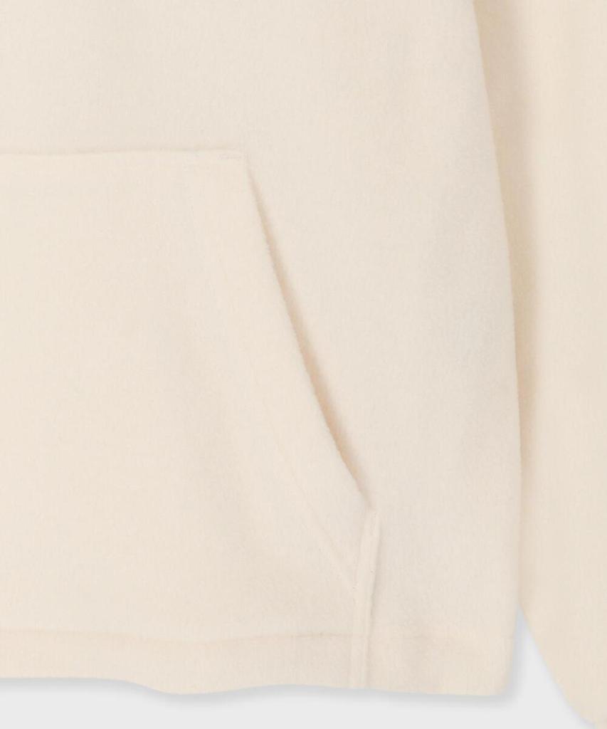 Fleece Half-Zip Hoodie Ivory