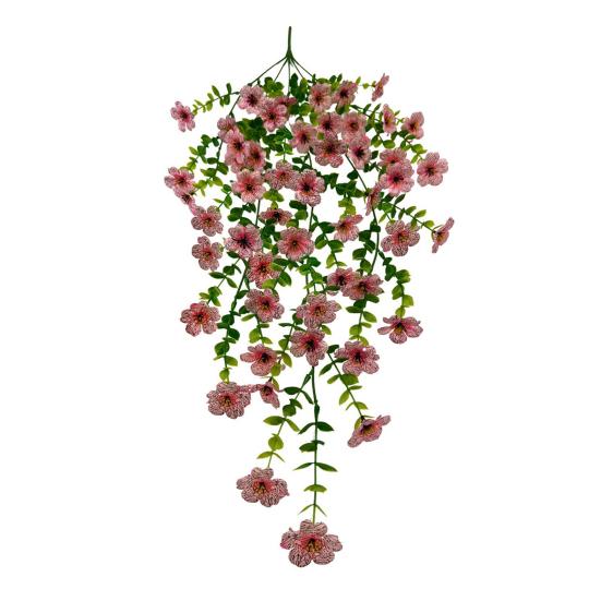 Sztuczny Fioletowy Kwiat Wina Fioletowa Wisząca Roślina do Wiosny Lata Wewnątrz Na Zewnątrz Ściana Dom Ogród Patio Dekoracja na Przyjęcie Weselne