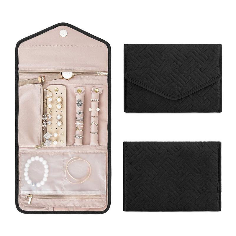 1pc Portable Jewelry Storage Bag Classified Jewelry Bag Travel Jewelry Pouch Earrings Rings Hair Accessories Organizer Bags