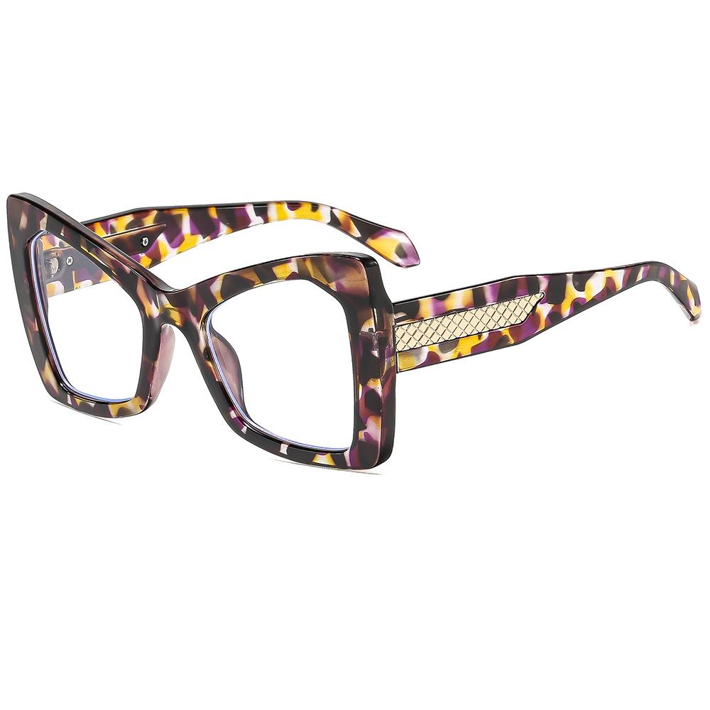 

Anti Blue Light Women s Magnifying Glasses Elegant Full Rim Splicing Square Eyeglasses Clear Lens Fashion Reading Glasses 0