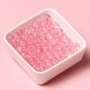 High-Gloss Jelly Color Glass Beads with Straight Holes for DIY Bracelets and Necklaces