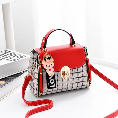 Plaid Handtasche frauen Tasche 2022 Neue Koreanische Version Diagonal Straddle Tasche Kleine Quadratische Tasche Mode Schulter Tasche