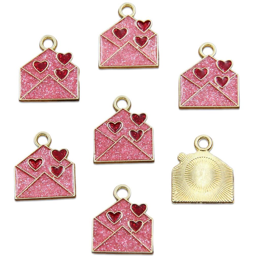 16 Styles KC Gold Drop Oil Fresh Flower Valentine's Day Pendant Charms - Premium and Creative Ornaments