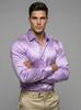 Men’s Satin Casual Shirt | Premium Solid Poly Satin | Wrinkle-Free, Full Sleeve Regular Fit Office, Business Wear