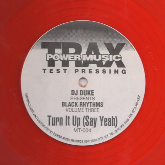 

12-дюймовая пластинка DJ DUKE, ЧЕРНЫЕ РИТМЫ - Сделай громче (Скажи Да) MT004 Power Music Tra 1993 US Танцевальная и Электронная Б/У