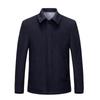 Cashmere Woolen Coat Men's Short Thickened White Duck Down Lining Wool Jacket Dad Warm Coat