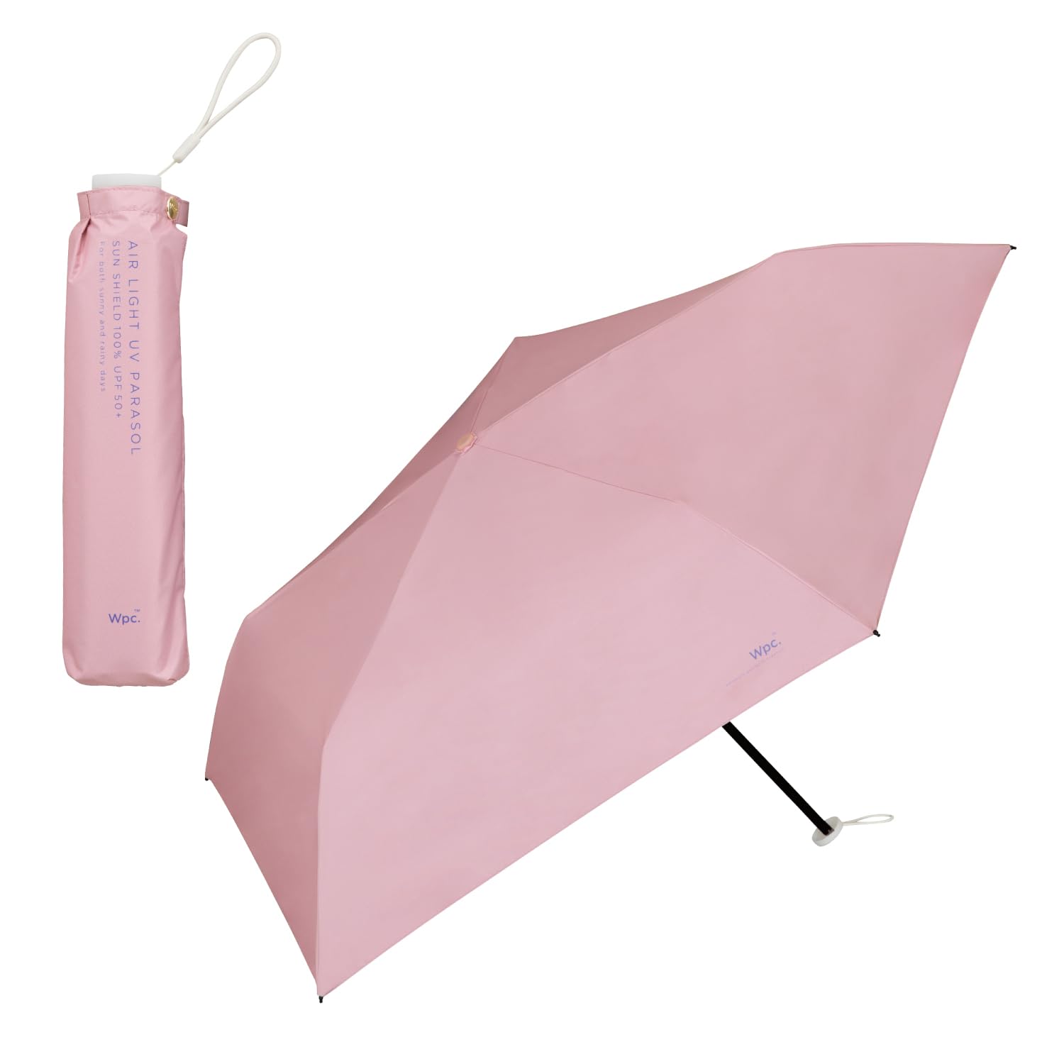 

Sun Umbrella Lightweight Shading Solid Mini Pink Shading UV Protection For Sunny and Rainy Folding Umbrella Lightweight Commuting School Travel
