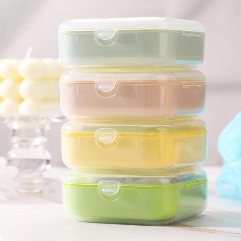 1Pce Travel Mini Soap Box Portable Leak Proof Soap Storage Box, Suitable For Dormitory Travel, Camping