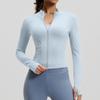 Womens Lightweight Yoga Jacket Breathable Fitness Top Long Sleeve Stretch Workout Outerwear