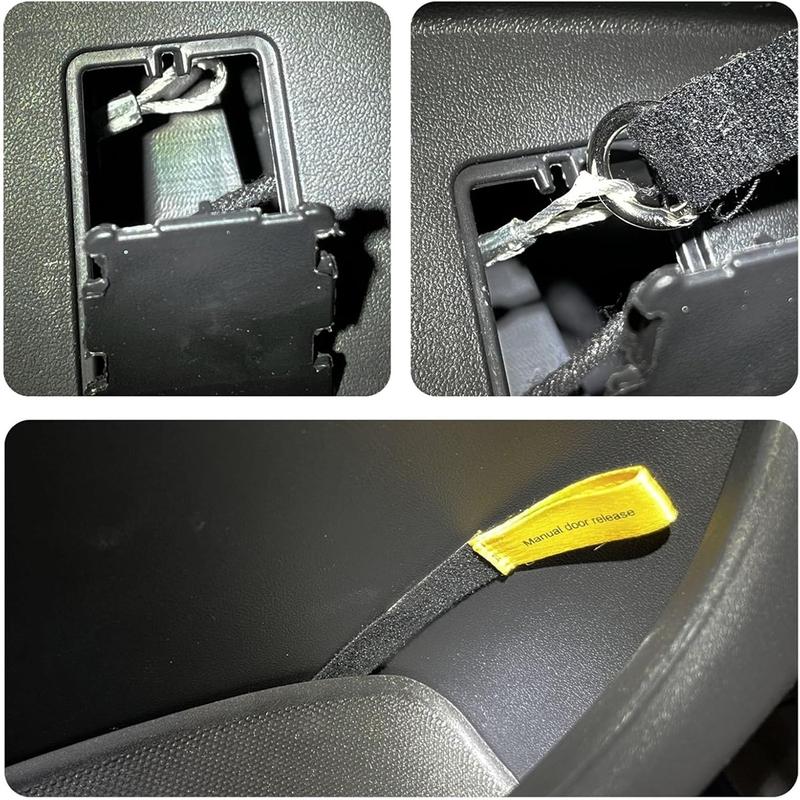 For Tesla Model 3 Y Juniper 2025 2026 Car Door Emergency Release Pull Cord Rear Door Emergency Switch Pull Rope Safety Accessory