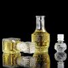 High End Transparent Glass Small Bottle 50/100ml Whiskey Mini Creative Red Bottle 5